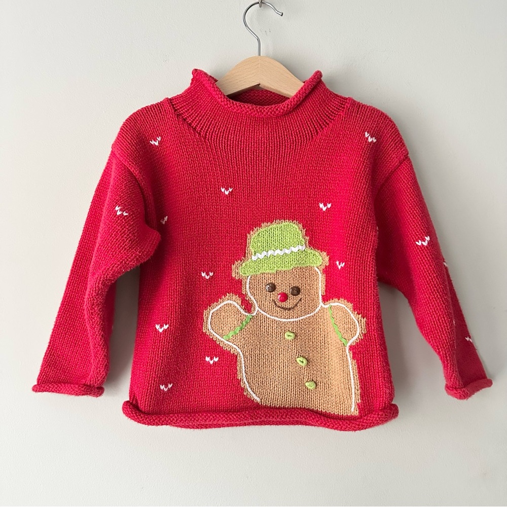 Claver Gingerbread Man Knit Sweater